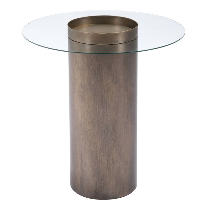 Edie End Table Antique Gold - ZM Home, 6 of 13