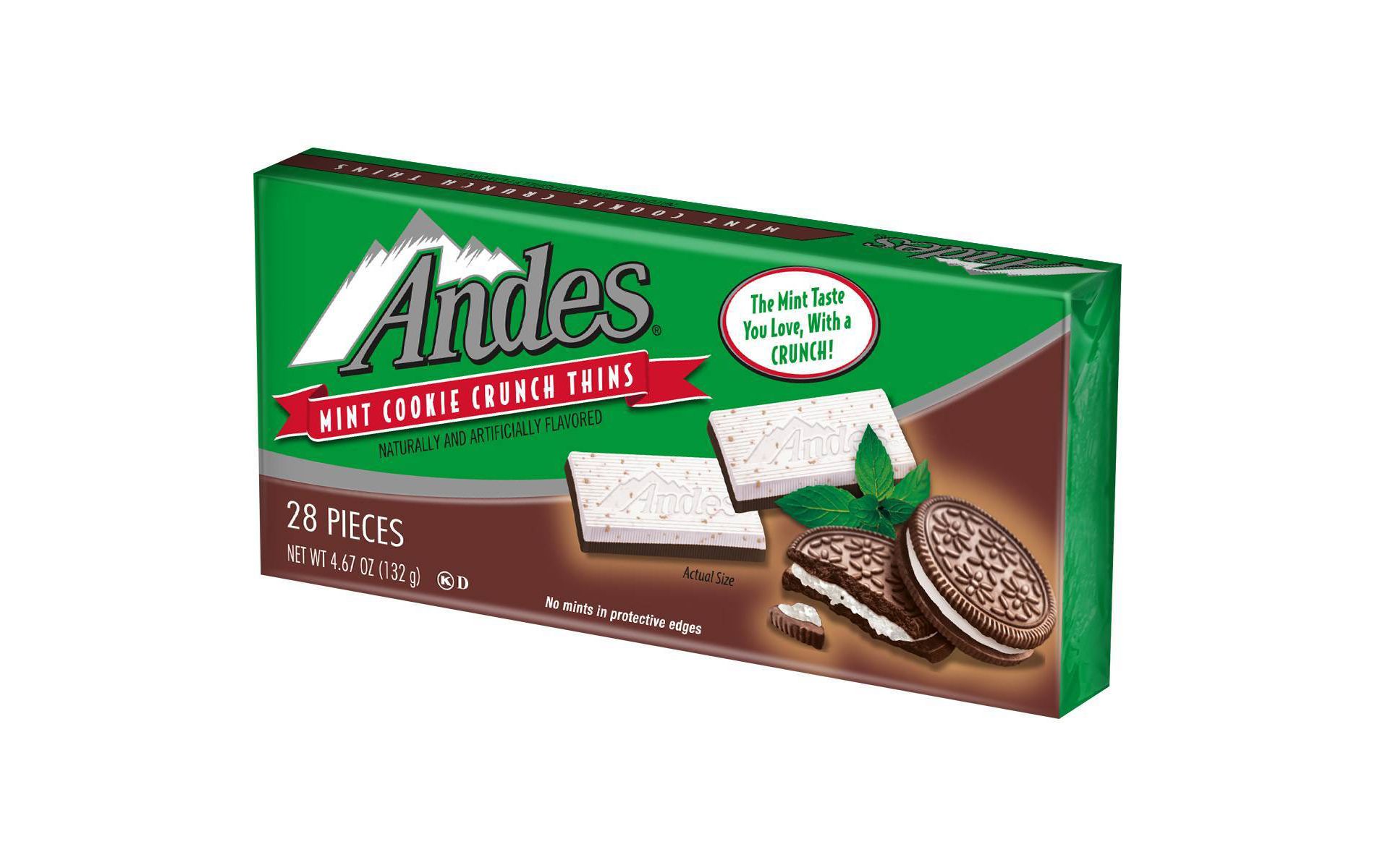 Andes Christmas Mint Cookie Crunch Chocolates - 4.67oz