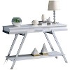 Lyngins Entryway Table with Concrete Top,Stylish Minimalist Console Table for Living Room - 2 of 4