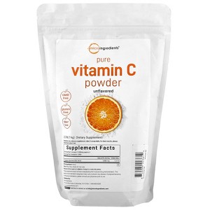 Micro Ingredients Pure Vitamin C Powder, Unflavored , 2.2 lbs (1 kg) - 1 of 2