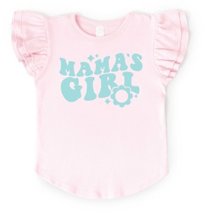 The Juniper Shop Mama's Girl Flower Flutter Sleeve Tee - 1 of 4