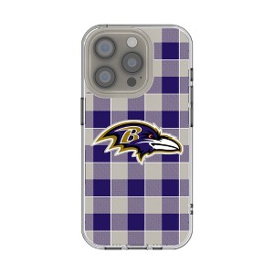 NFL AFC Teams Plaid Clear Cell Phone Case for Apple iPhone - 1 of 4