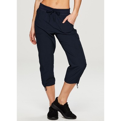 RBX Active Women's Relaxed Lightweight Woven Cargo Capri Pant