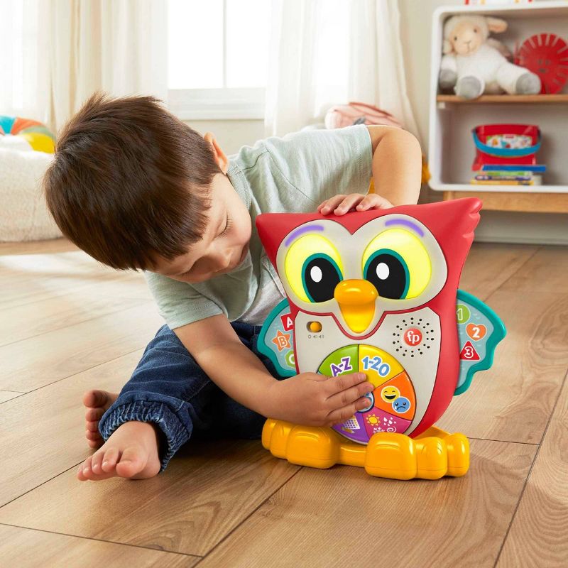 Fisher-Price Linkimals Light Up &#38; Learn Owl Interactive Musical Learning Toy, 4 of 9