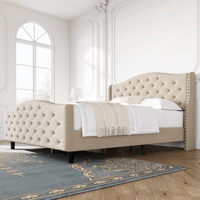 Bed Frame with Headboard and Footboard