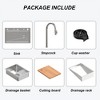 FUFU&GAGA Stainless Steel Kitchen Sink with Waterfall Design & Multifunctional Faucet - Multi - Functional, Modern Kitchen Solution - 3 of 4
