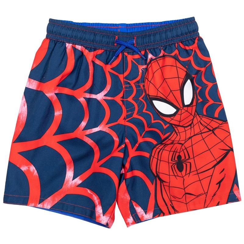 Marvel Spider-Man Pullover Rash Guard and Swim Trunks Toddler to Big Kid, 5 of 10