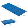 ECR4Kids Everyday Folding Rest Mat, 4-Section, 5/8in, Blue/Grey - 2 of 4