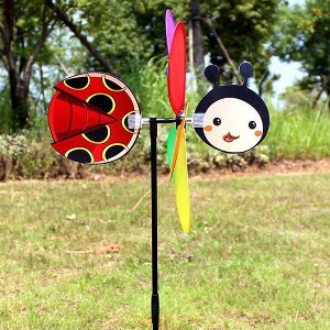 Cartoon Animal Windmill Colorful Windmill Wind Spinner Decoration Waterproof Pinwheel - 1 of 2