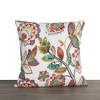 Ellis Curtain Wynette Unique Floral Design Zipper Closure Pillow Shell 18" x 18" Multicolor - 2 of 4