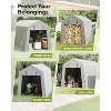 Acekool 7x15 FT Heavy Duty Motorcycle Storage Shed with Roll-Up Zipper Door, Waterproof PE Cover, Steel Frame for Bikes & Outdoor Gear - 2 of 4