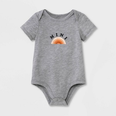 Grayson Mini Baby Rainbow 'Mini' Bodysuit - Gray Newborn