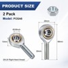 Unique Bargains Self-Lubricating Thread Steel Joint Jam Nut Rod End Bearing 2 Pcs - 3 of 4