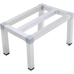 Aluminum Dunnage Rack 24 in x 14 in x 12in, 1000 LB Capacity, Low Shelf for Storage Off The Floor in Kitchens, Supermarkets, and Grocery Stores - 1 of 4