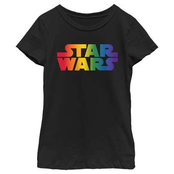Kids Star Wars Pride Rainbow T-shirt Logo : Target Classic