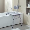 VEVOR Tub Transfer Bench for Bathtub, Adjustable Shower Seats for Adults, Lightweight Shower Bench for Elderly and Disabled, 400lbs Capacity, Grey - 2 of 4
