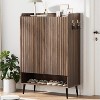 coucheta Large Shoe Cabinet with 2 Doors, 6-Tier Freestanding Shoes Rack Organizer with Adjustable Shelves, for Hallway, Entryway, Living Room - 3 of 4