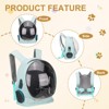 Unique Bargains Pet Portable Travel Backpack for Little Pet with Transparent Cover - 4 of 4