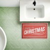 Stupell Industries Red Vintage Merry Christmas Printed Plush Bath Mat And Bath Rug, Design By Chad Barrett, 18"X30" - 4 of 4