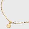 14K Gold Plated Round Initial Pendant Necklace - A New Day™ - 4 of 4