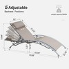 SKRAN Outdoor Patio Recliner Chairs Lounge with Adjustable Backrest and Removable Pillow for Indoor,Outdoor - 3 of 4