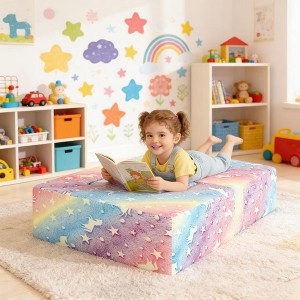 Hooseng Bean Bag Chair, Lazy Bean Bag Sofa with Footrest, Floor Beanbag Chairs with Stuffed High-Density Foam, Memory Foam Bean Bag Sofa - 1 of 4