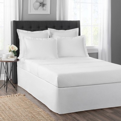 Today's Home Twin Cotton Rich Bed Skirt White : Target