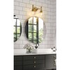 Sutton 2-Light Vanity Sconce - Contemporary Design with Clear Glass Globe Shades - 4 of 4
