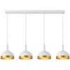 Artcraft Lighting Dash 4 - Light Island Pendant Light in  White/Gold - 2 of 4