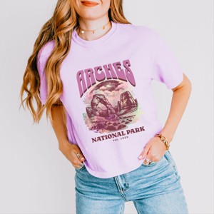 Simply Sage Market Arches National Park EST. 1929 Boxy Crop Top - 1 of 4