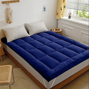 Okak Modern Cotton Deep Topper Tufted Mattress Pad for Comfy Sleep,Overfilled Bed Mattresses Protective Pad - 1 of 4