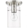 Livex Lighting Munich 1 - Light Flush Mount in  Brushed Nickel - 3 of 3