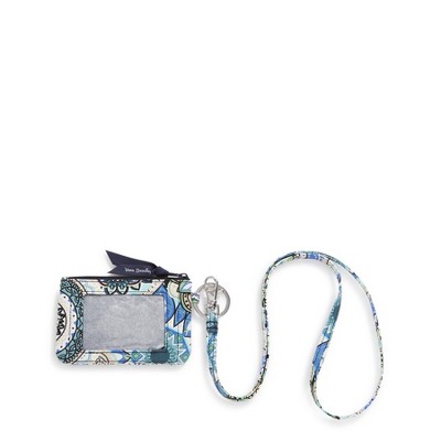 Vera Bradley Women's Outlet Cotton Zip Id And Lanyard Sketched Medallion : Target