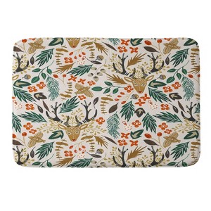 Marta Barragan Camarasa Christmas in the wild nature Memory Foam Bath Mat - Deny Designs - 1 of 4