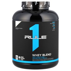 Rule One Proteins Whey Blend, Protein Powder Drink Mix, Vanilla Ice Cream, 4.95 lb (2.24 kg) - 1 of 2