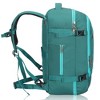 Hynes Eagle 40L Dry-Wet Travel Backpack Wristlet Wallet Set-Teal Green - 4 of 4