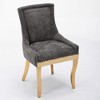 CLIHOME Set of 2 Chenille Dining Chairs, Upholstered Comfort Chairs for Dining/Lounge, Accent Seating with Textured Fabric - 3 of 4