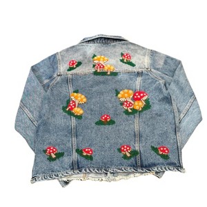 Women's Wo Mushroom Denim Jacket - TIANA - 1 of 2