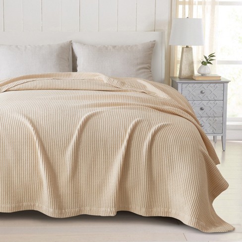 Great Bay Home Cotton Super Soft All season Waffle Weave Knit