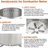 Acekool Smokeless Fire Pit with Air Switch, Stainless Steel Portable Outdoor Fire Pit with Carry Bag for Patio, Camping, Garden, Picnic - 3 of 4
