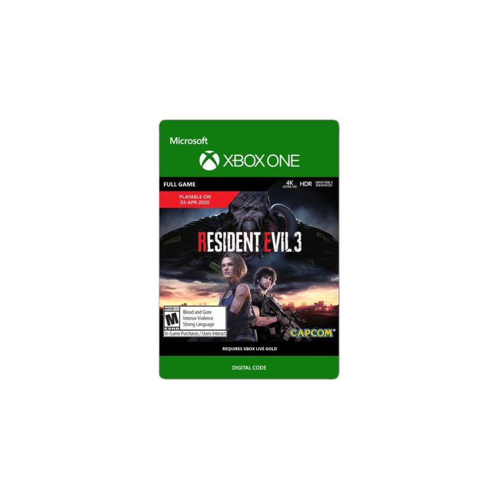 Photos - Game Resident Evil 3 - Xbox One (Digital)