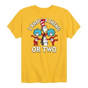 Boys' - Dr. Seuss - I Know A Thing or Two Short Sleeve Graphic T-Shirt - 1 of 4
