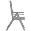 vidaXL Patio Reclining Chairs 2 pcs Gray Solid Acacia Wood - 3 of 4