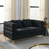 CAVINAS Comfort Teddy Fabric Couches for Living Room, Oversized Sofa with Pillows, Deep Seating Sofa for Living Room, Bedroom - 3 of 4