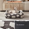 Dog Beds Large Sized Dog - Washable Furry Pet Beds, Rectangle Orthopedic Corduroy Fleece Puppy Beds with Removable Zipper Cover - 4 of 4