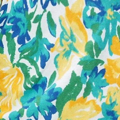 yellow painted floral