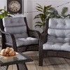 Kensington Garden 2pc 24"x22" Outdoor Seat and Back Chair Cushion Set - 2 of 4