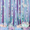 PartyWoo Crepe Paper Streamers Peach Purple Light Pink Pastel Blue 6 Rolls 492 ft 1.8 Inch x 82 Ft Roll - 2 of 4