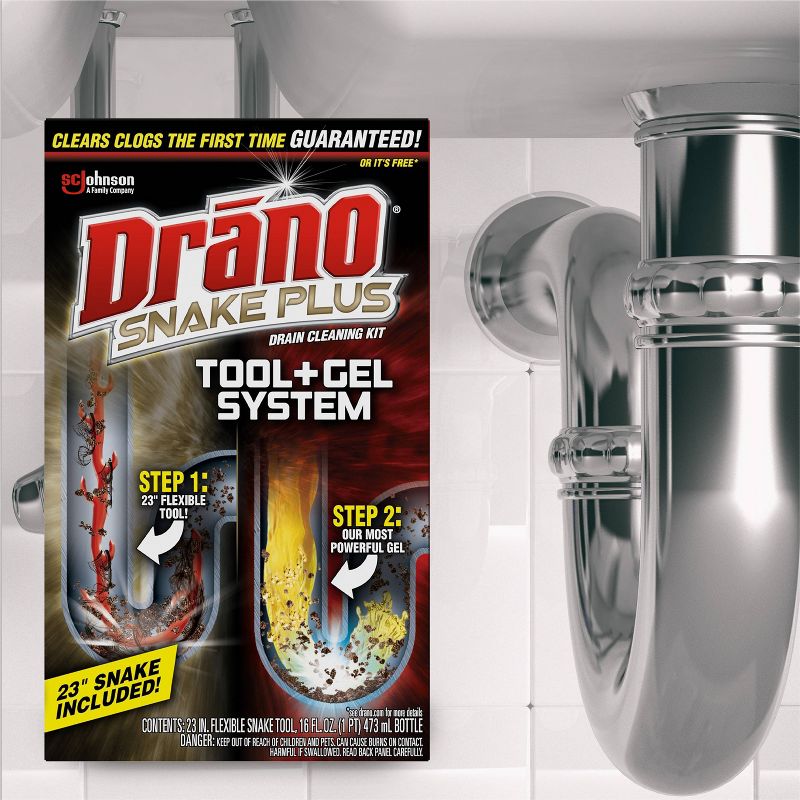 Drano Snake Plus Tool + Gel System - 16oz, 3 of 9
