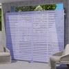 Spassway Outdoor Metal Privacy Screen with Different Colors Garden Fence Panels Patio Trellis Room Divider Decorative Wall Panels - 3 of 4